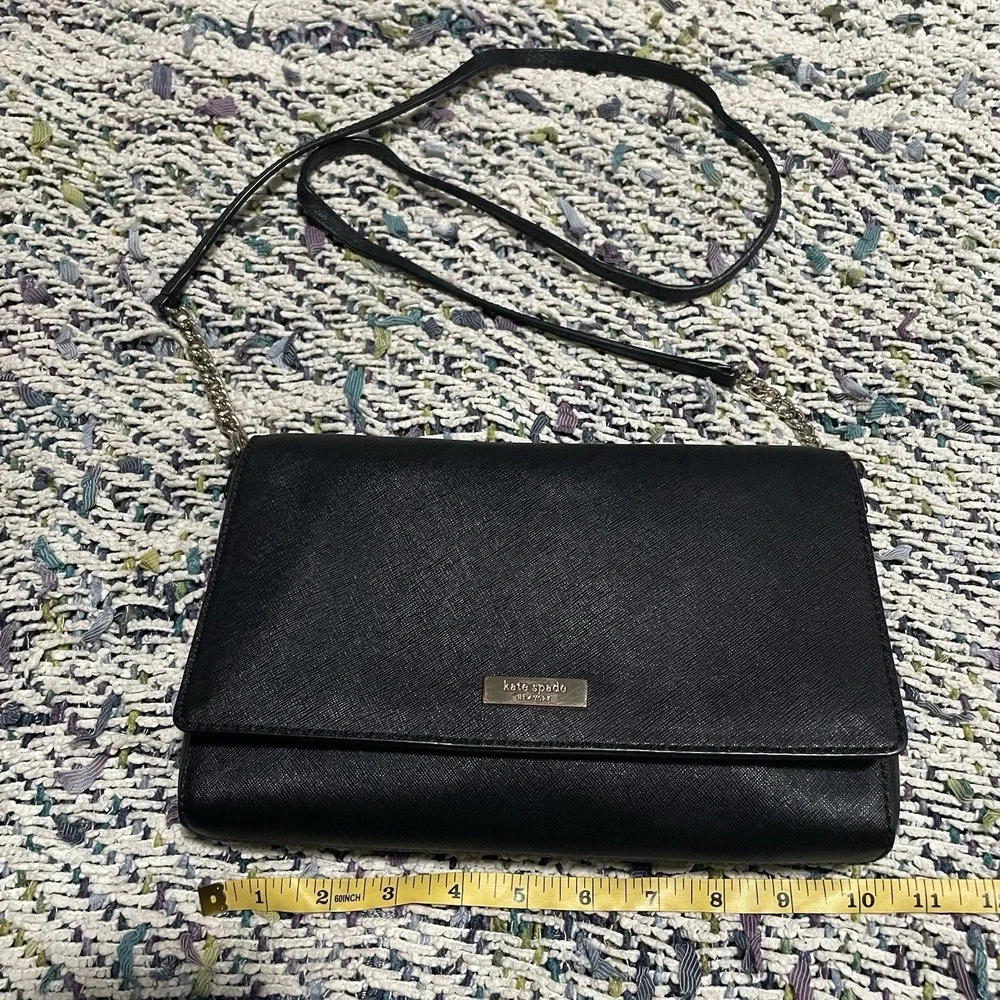 Kate Spade Black Alek Crossbody Charlotte Street‎ Tilden Place Leather satchel